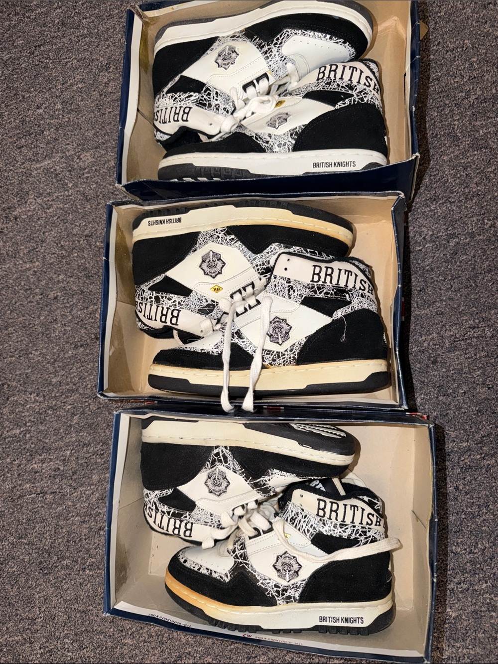 Vintage British Knights Superior High Top Sneakers – Classic 1990 –